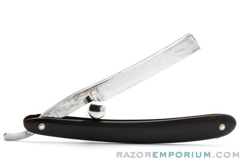 7/16" Hollow Ground Straight Razor - Horn Scales |