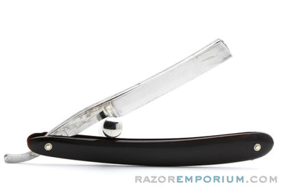 7/16" Hollow Ground Straight Razor - Horn Scales |