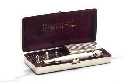 1917 Gillette ABC Pocket Edition Ball End Double Edge Safety Razor | Original Condition