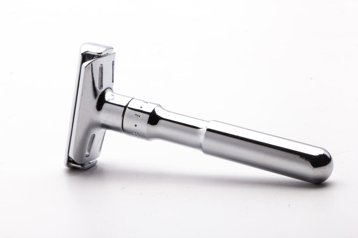 Snap'd Razor Merkur Futur Polished Adjustable DE Safety Razor with Snap Closure | P ...
