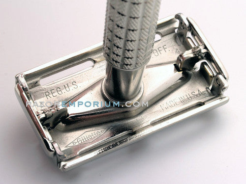 1955 A4 Gillette Flair Tip DE Super Speed Safety Razor