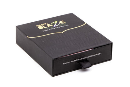 Pearl Shaving Blaze Machined DE Safety Razor with Blades and Washers - Satin Finish