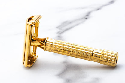 1946-47 Gillette Gold Aristocrat Double Edge Safety Razor  | 24K Gold Revamp