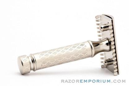 1921 Gillette New Improved Tuckaway Double Edge Safety Razor | Factory Nickel Revamp