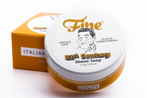 (21st Century) Fine Accoutrements Shaving Soap in Tub Italian Citrus