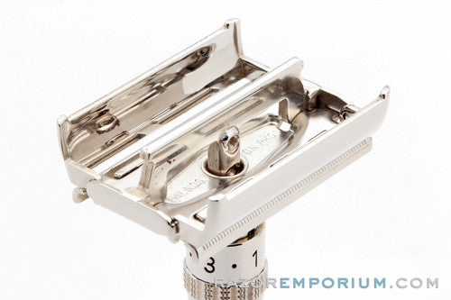 1963 Gillette I1 Slim Adjustable Safety DE Razor Rhodium Revamp
