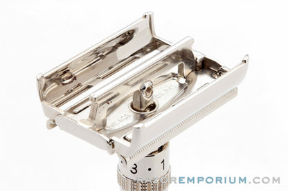 1963 Gillette I1 Slim Adjustable Safety DE Razor Rhodium Revamp