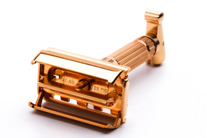 1960 Gillette Toggle Adjustable DE Safety Razor Set with Case & Instructions - F4