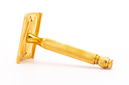 1954 Z1 Gillette Ball End Tech DE Safety Razor | 24k Gold Revamp