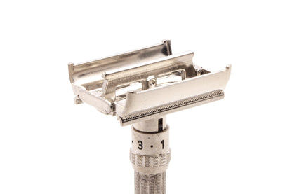 1963 I2 Gillette Slim Adjustable Double Edge TTO Safety Razor | Original Condition