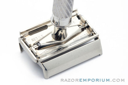 1948 Gillette Executive Double Edge Safety Razor in Ostrich Leather Case