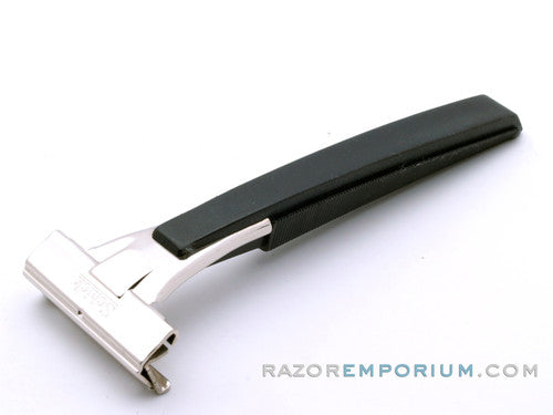 1980's Schick Single Edge Injector Razor w/ Black Handle
