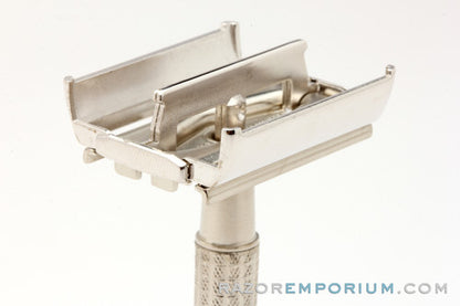 1957 C4 Gillette Flair Tip Super Speed Safety Razor | Rhodium Revamp