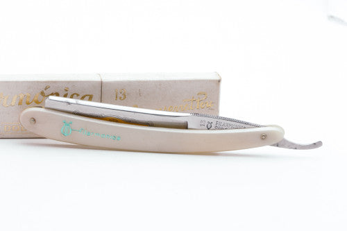 6/8" Filarmonica Doble Temple #13 Straight Razor w/ Coffin & Cream Scales| Spain