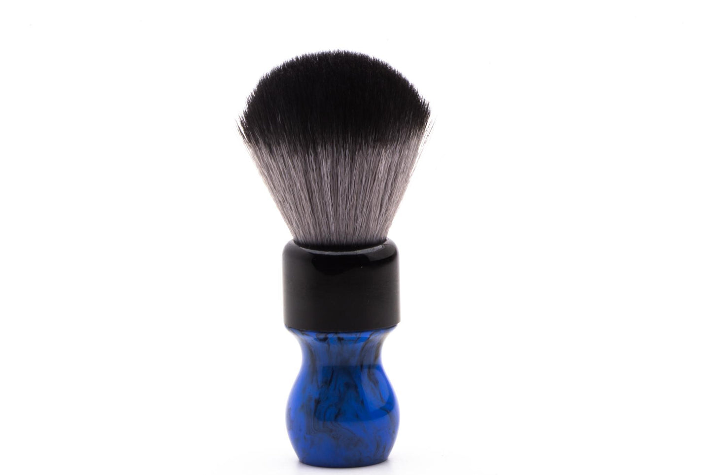 Maggards | Blue Resin Handle Two Band Badger Fan Knot Shaving Brush, 24mm | Pre-Owned