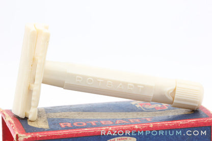 1940's Rotbart DE Safety Bakelite Travel Razor w/ Box
