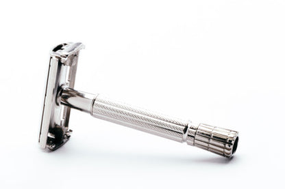 1958 Gillette TV Super Speed DE Safety Razor w/ Red Case - D2