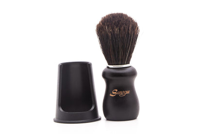 Semogue | Pharos-C3 Pure Black Horse Hair Shaving Brush