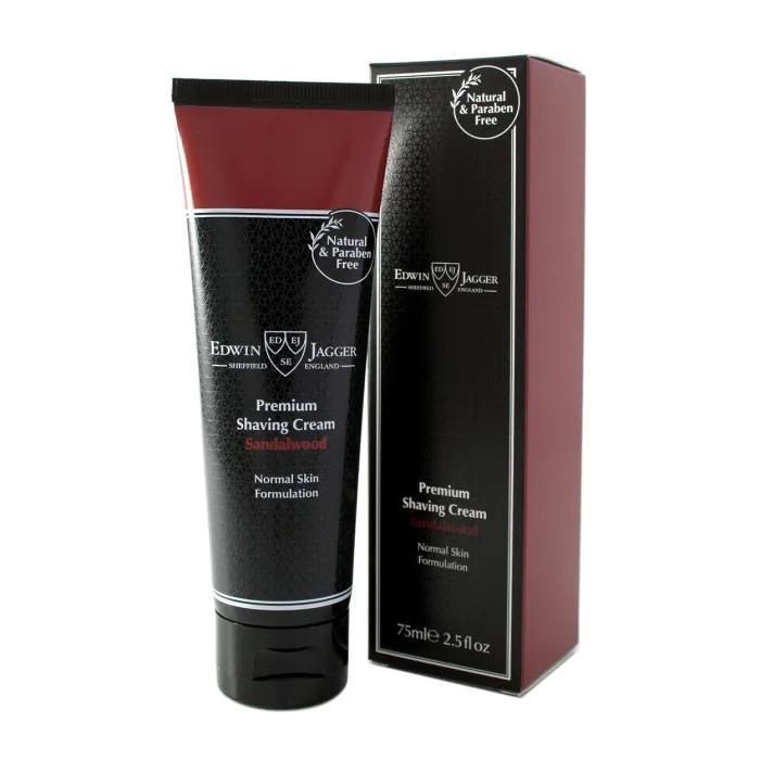 Edwin Jagger DE87 Imitation Ivory Razor and Cream Gift Set (Sandalwood)