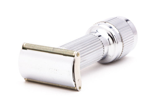 Stahly Live Blade Wind Up Vibrating DE Safety Razor with Display Case