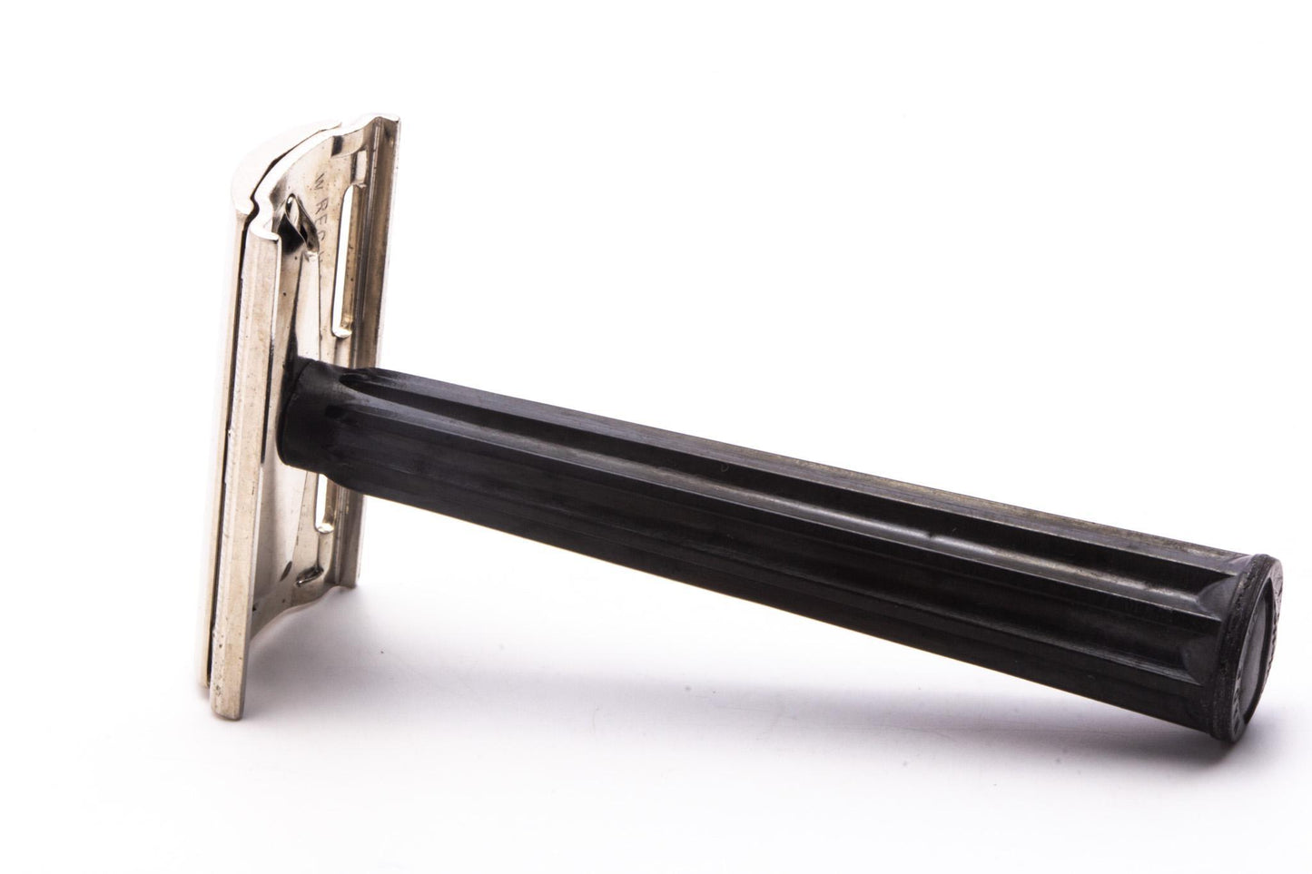 1951 W1 Gillette Black Handle Tech DE Safety Razor | Original Condition