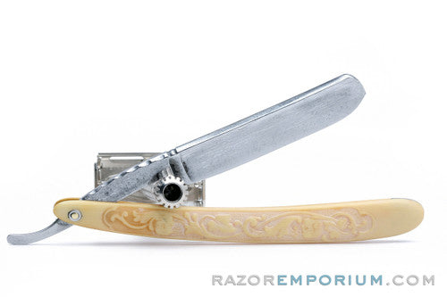 4/8" Robeson Shur Edge Hollow Ground Straight Razor | USA