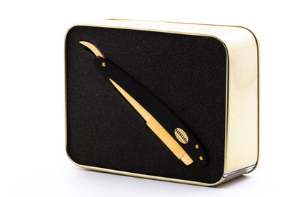 Antiga Barbearia de Bairro Black and Gold Shavette