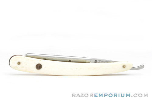 5/8" H. Boker Natural Bone Handles Straight Razor | Shave Ready
