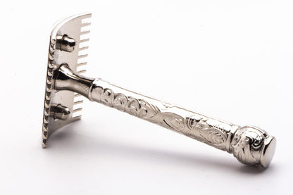 1910 Gillette Silver ABC Pocket Empire Double Edge Razor Set | Original Condition