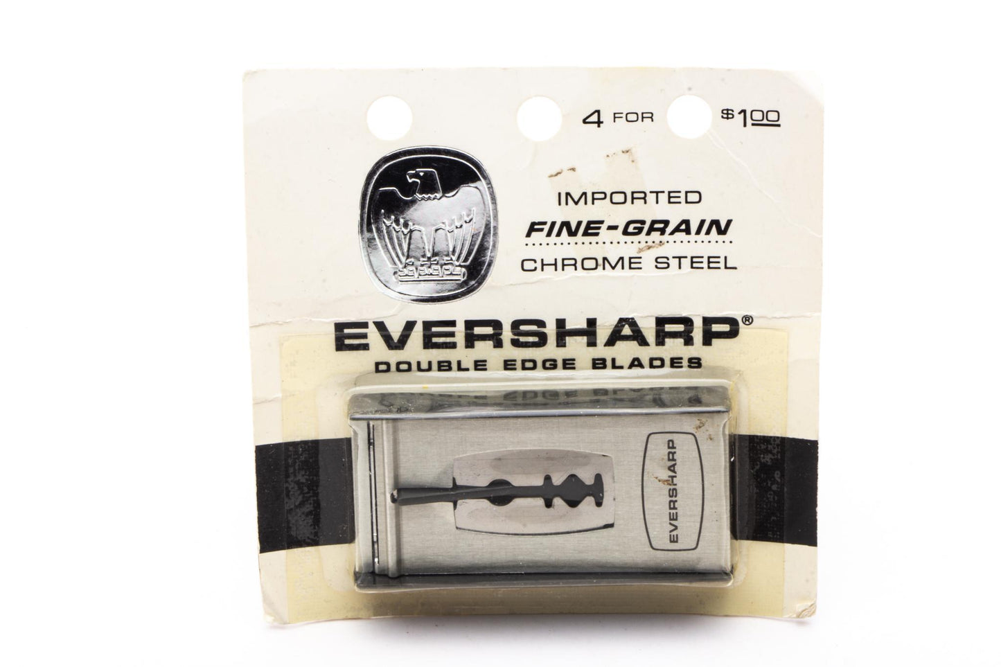 Eversharp Chrome Steel Double Edge New Old Stock (NOS) Razor Blades [4]