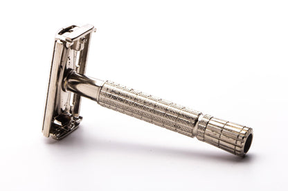 1958 D3 Gillette Flare Tip Super Speed Safety Razor Set In Red Case | Original Condition