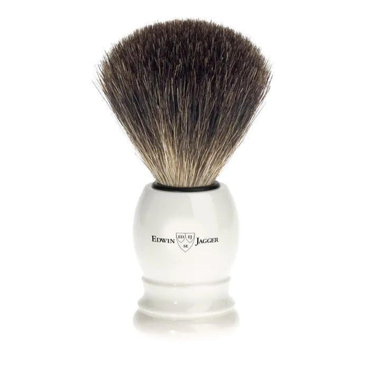 Edwin Jagger | 81P27 Imitation Ivory shaving brush (Pure Badger)