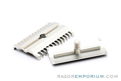 1930's Gillette NEW Long Comb Head | Satin Nickel Revamp | Universally Threaded