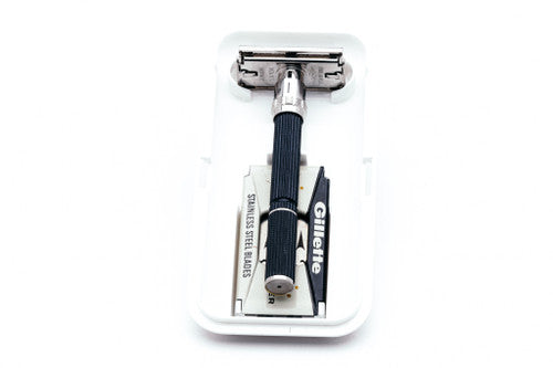 1973 Gillette T3 Super Adjustable 109 Safety Razor with Case