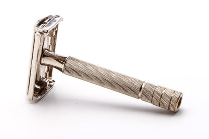 1940's Gillette Super Speed Double Edge Safety Razor with Original Box and Blade Bank