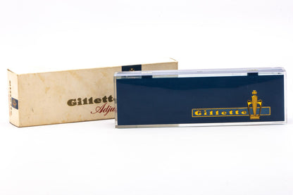 1958 D1 Gillette Toggle Adjustable Double Edge Safety Razor Set | Original Condition