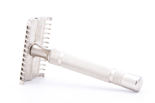 1930's Gillette NEW Long Comb Thin Common Bar Double Edge Safety Razor | Factory Nickel Revamp