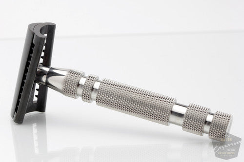iKon Stainless Steel DLC Slant Razor – Razor Emporium