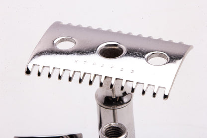 1919 Gillette Single Ring Double Edge Safety Razor Set | Rhodium Revamp