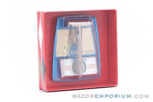 1966 Uncirculated New Old Stock Gillette Slim Adjustable Set