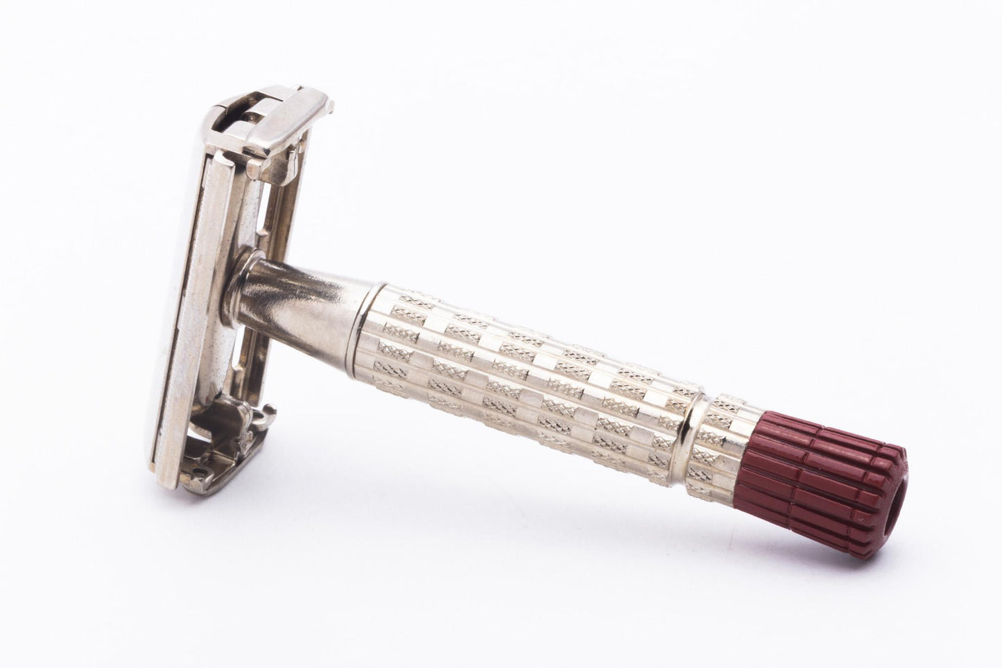 1956 B3 Gillette Red Tip Super Speed Double Edge Safety Razor Set | Original Condition