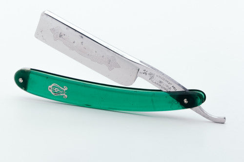 7/8" Filarmonica Doble Temple #14 Straight Razor w/ Green Scales | Spain