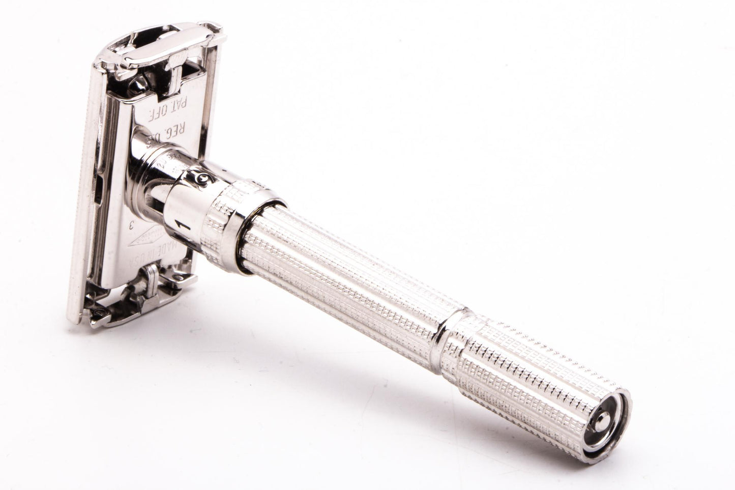 1965 K3 Gillette Slim Adjustable TTO Double Edge Safety Razor|  Rhodium Revamp