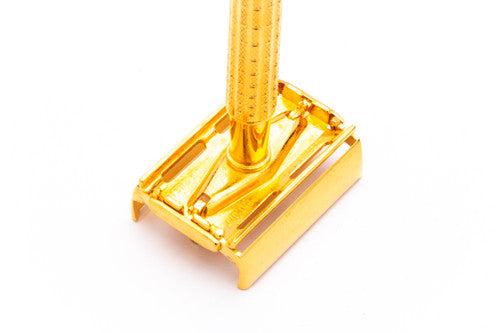 1980 A1 Gillette Flare Tip DE Safety Razor  | 24K Gold Revamp