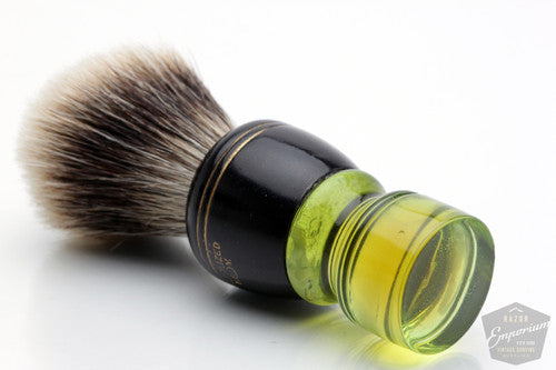 Vintage Green Handle Superfine Badger Brush