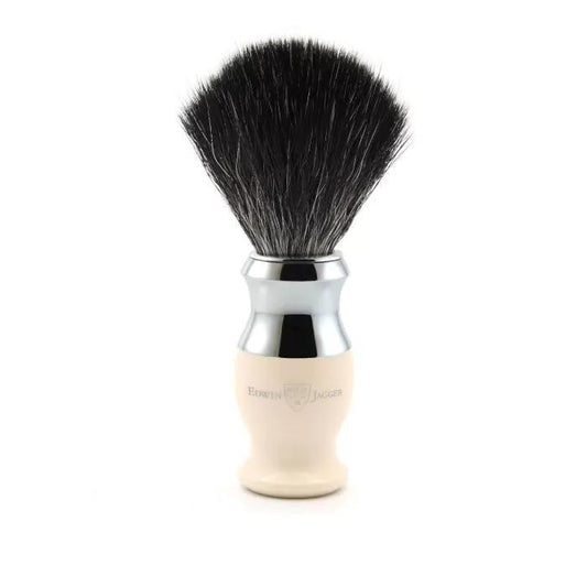 Edwin Jagger | 37 Range Shaving Brush Imitation Ivory (Black Synthetic)
