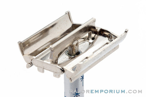 1965 Gillette Blue Star Lady Gillette DE Safety Razor K1
