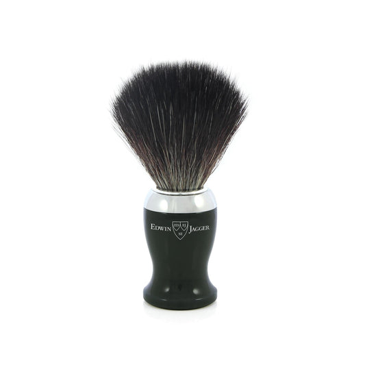 Edwin Jagger | Imitation Ebony Shaving Brush (Black Synthetic)