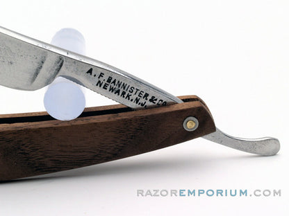 9/16" A.F. Bannister & Co. Straight Razor w/ Black Walnut Scales | Newark, New Jersey
