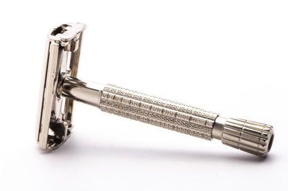 1950's British Gillette Flare Tip Rocket Super Speed Safety Razor | Factory Nickel Revamp